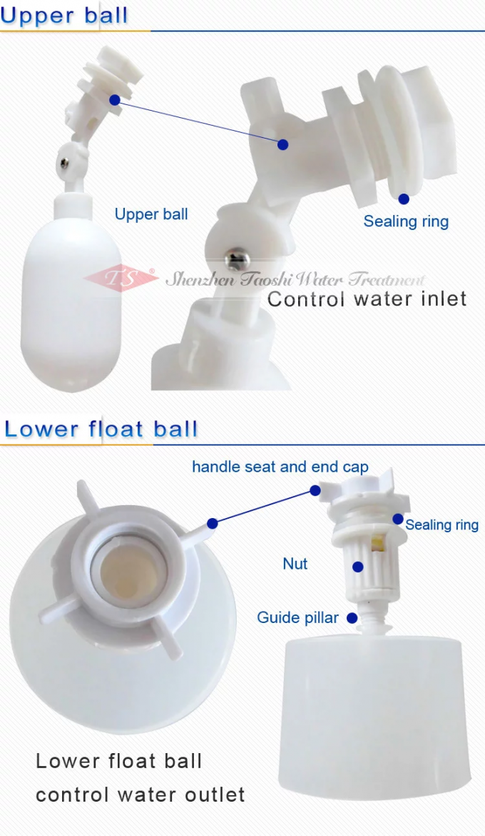 resistenza della corrosione della valvola a sfera del galleggiante del filtrante del vaso dell'acqua minerale del peso 30g