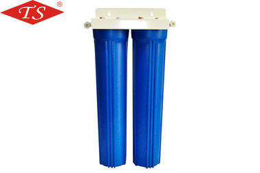 Porcellana 20&quot; filtro da acqua della fase del doppio parte l'aspetto blu di colore di pressione massima 32kg fornitore
