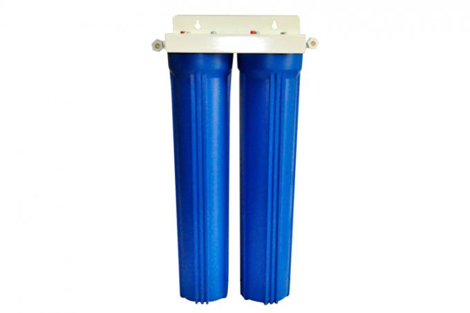 20" filtro da acqua della fase del doppio parte l'aspetto blu di colore di pressione massima 32kg